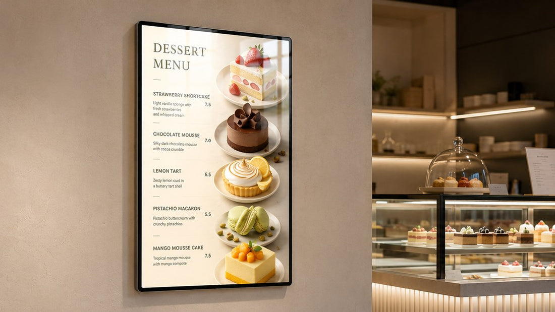 light box kaca tempered untuk retail wall