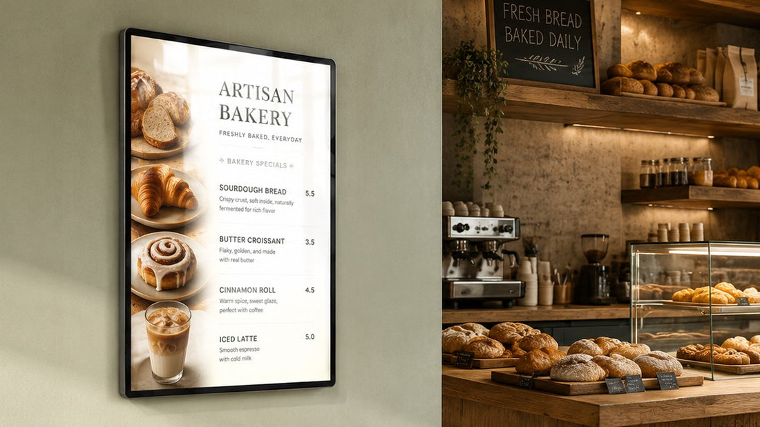 light box kaca tempered untuk retail wall