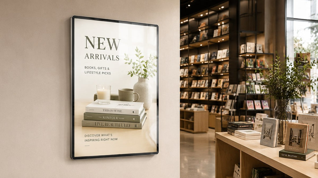 light box kaca tempered untuk dinding retail