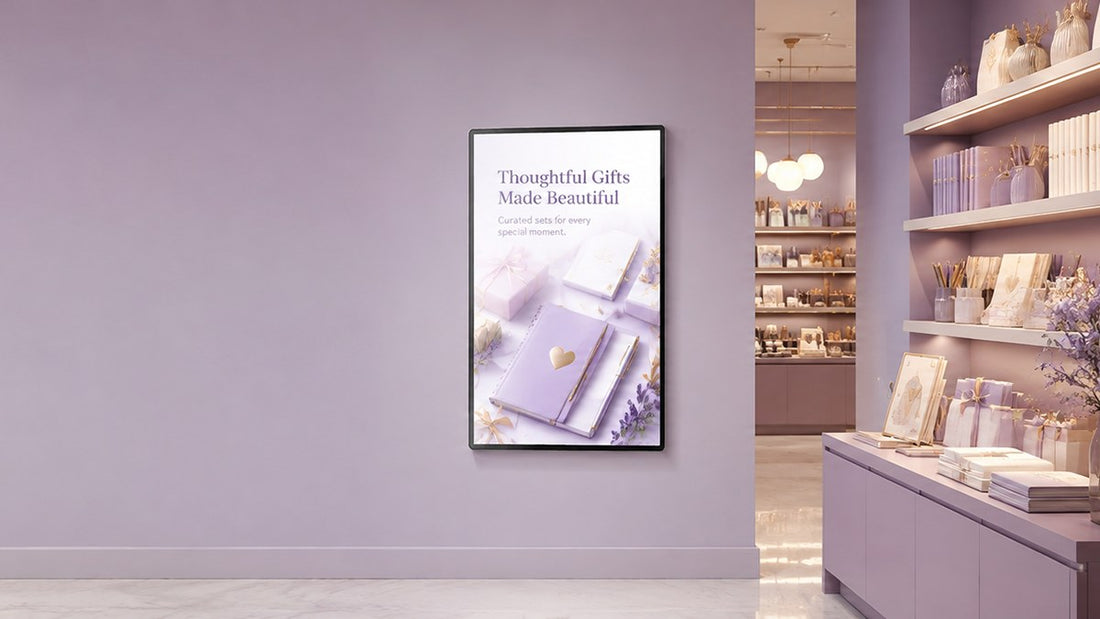 light box kaca tempered untuk dinding retail