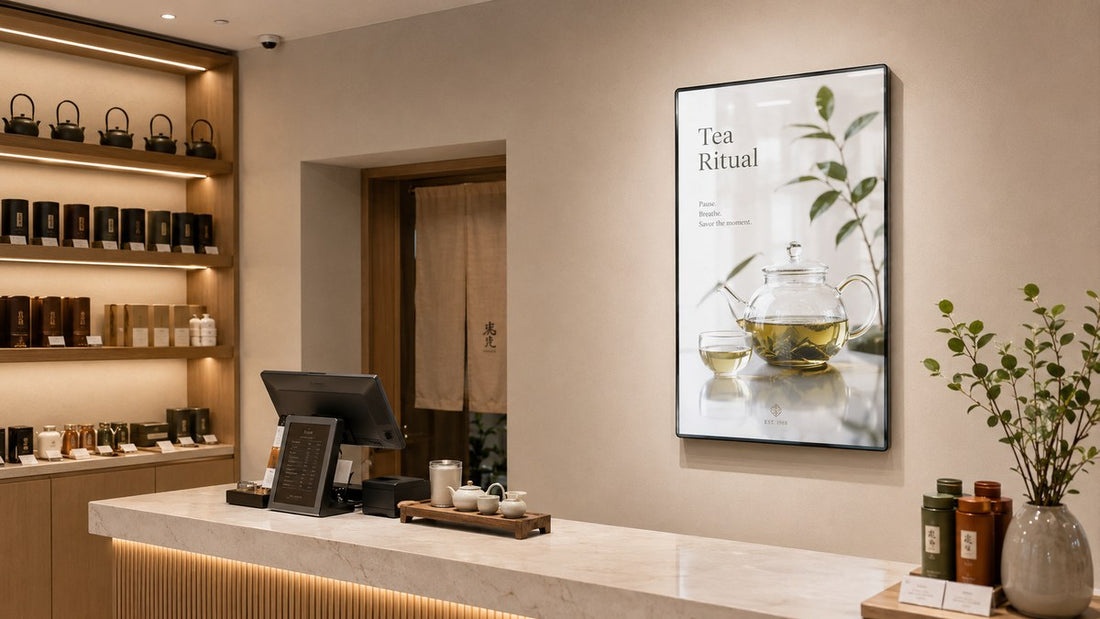light box dinding untuk cafe counter