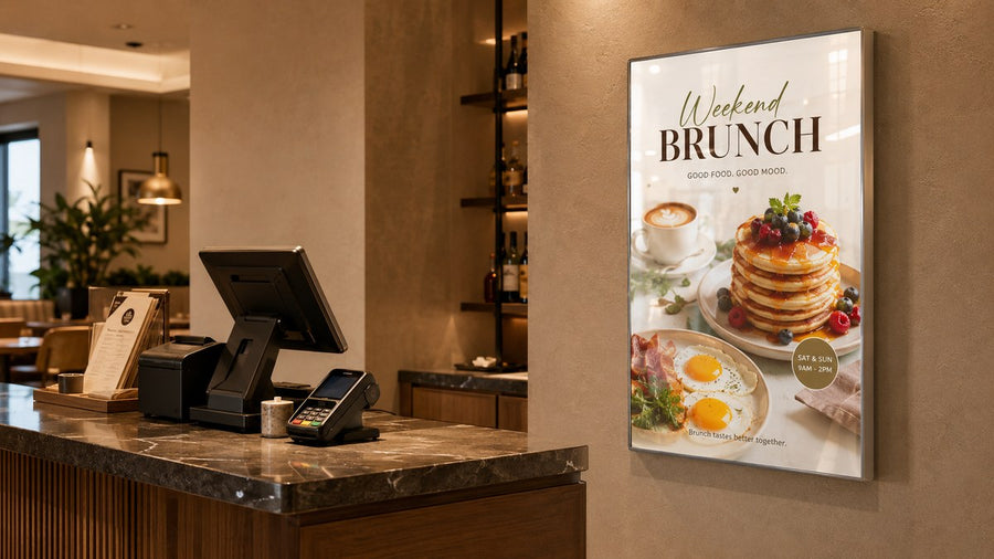 Light Box Dinding vs poster biasa untuk promosi toko