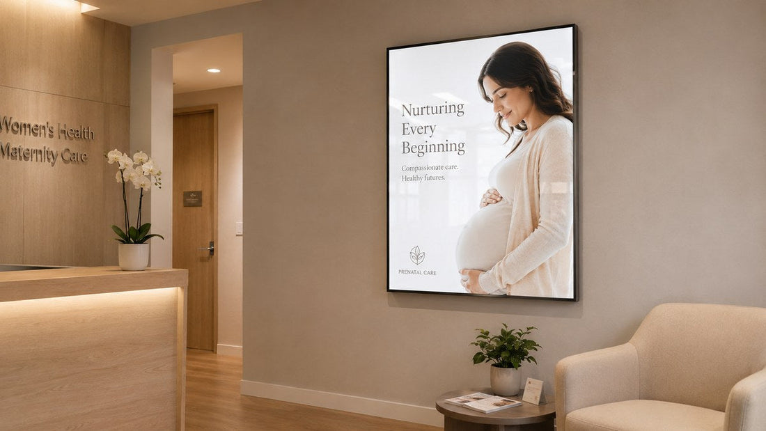 light box poster dinding untuk beberapa cabang toko