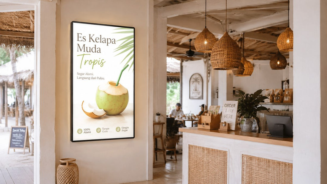 Light Box Dinding vs poster biasa untuk promosi toko