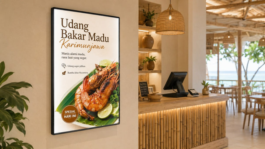 Brief sebelum pesan Light Box Dinding untuk proyek display