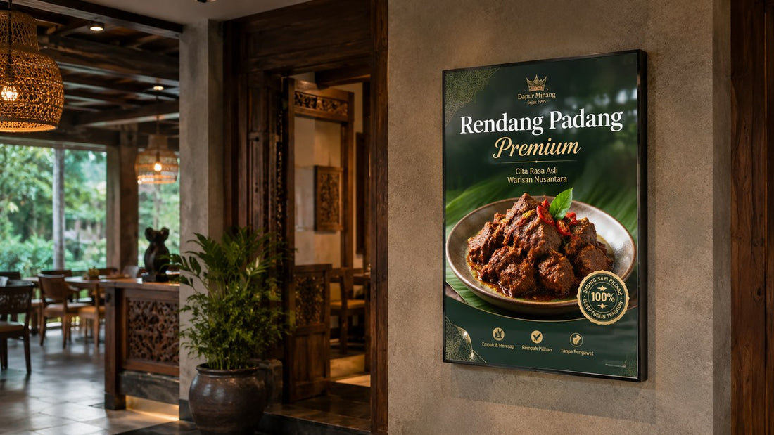 Light Box Dinding vs poster biasa untuk promosi toko