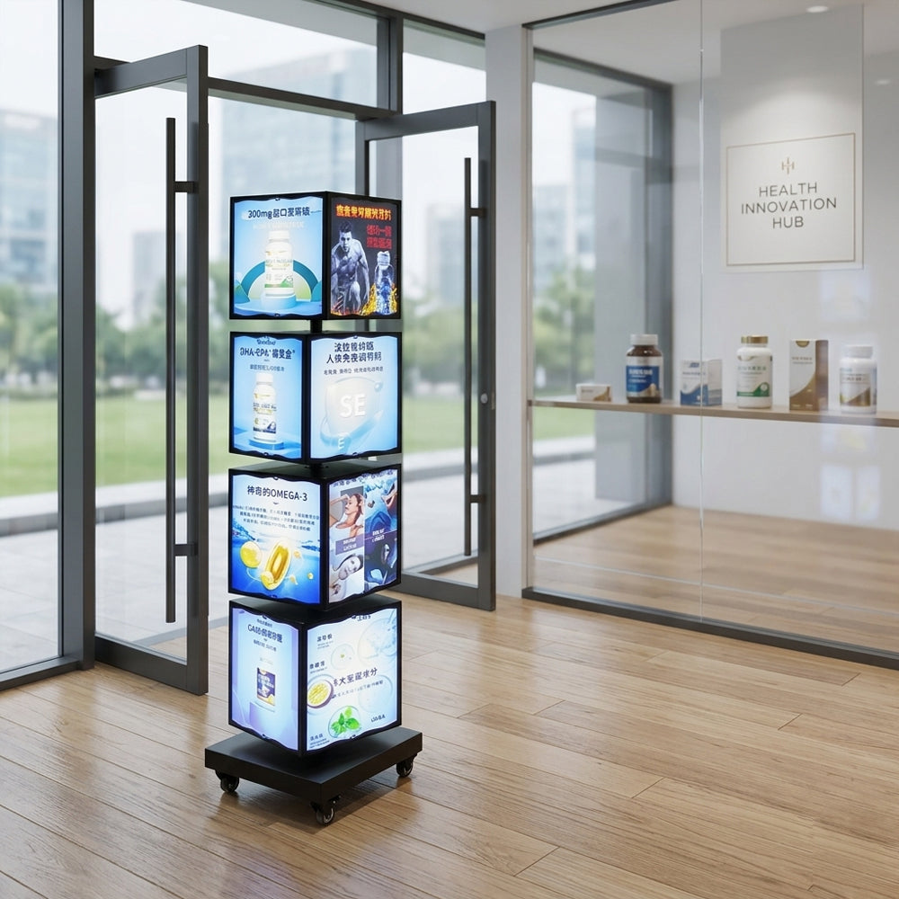 Automatic Rotating LED Light Box