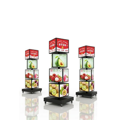 Floor Standing Rotating Light Box